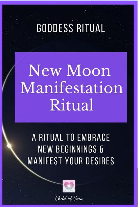 New Moon Manifestation Ritual | Manifestation, New moon rituals, New moon