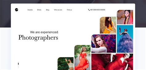 Free Photographer portfolio template - XDGuru.com