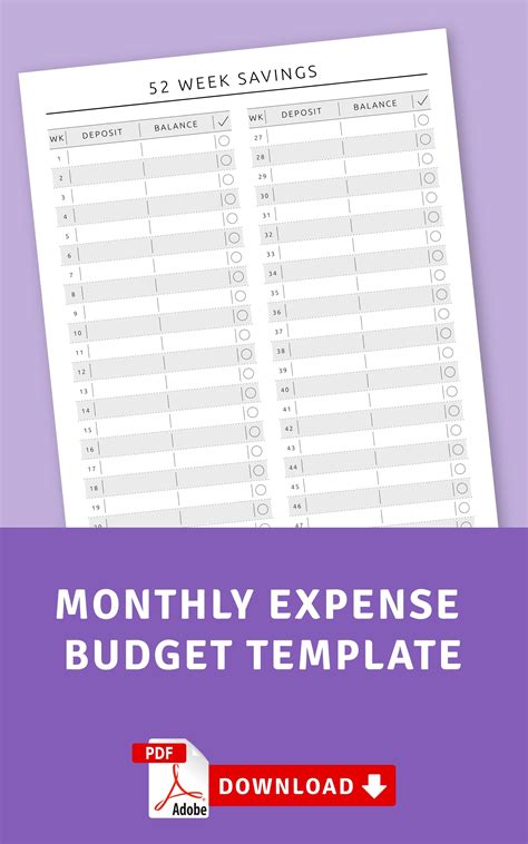 Monthly Expense Tracker Template Printable Monthly Budget - Etsy | Budget planner template ...