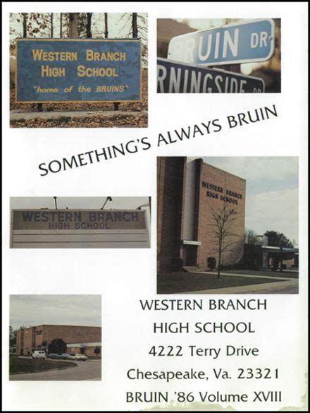 Explore 1986 Western Branch High School Yearbook, Chesapeake VA - Classmates