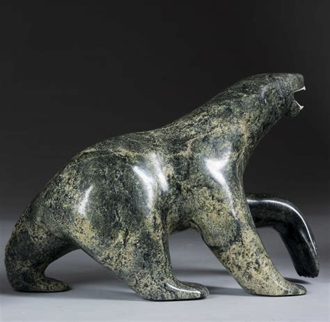 Inuit Soapstone Carved Polar Bear | Soapstone carving, Inuit, Soapstone