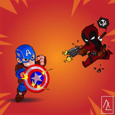 Deadpool vs Captain America Wallpapers - Top Free Deadpool vs Captain ...