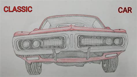 How to Draw Classic car | Old classic car drawing - YouTube