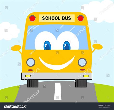 Cartoon School Bus Stock Vector Illustration 111299804 : Shutterstock