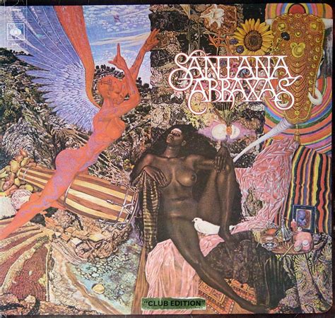 SANTANA Abraxas Latin Rock England Album Cover Gallery & 12" Vinyl LP ...