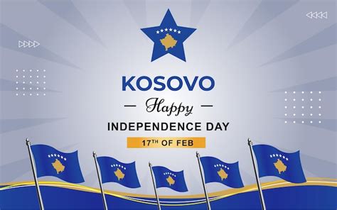 Premium Vector | Kosovo flag for independence day background