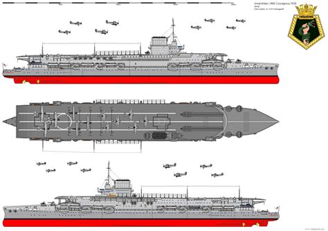 HMS Courageous 04 | Royal navy aircraft carriers, Aircraft carrier, Navy carriers