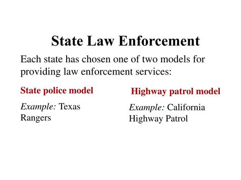 PPT - Chapter 5 – History and Structure of American Law Enforcement ...