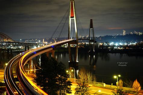 Sky Bridge at night.. long exposure photography : r/vancouver