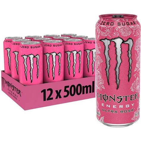 Monster Energy Ultra Rosa 500ml (Zero Sugar) - Pack of 12 | Lowest ...