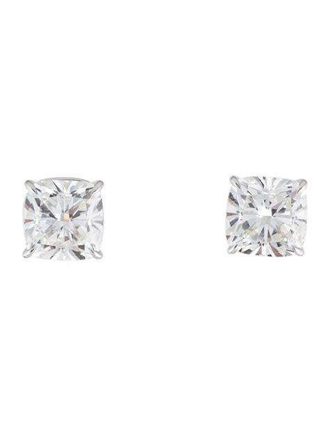 Badgley Mischka 14K 8.14ctw Lab-Grown Diamond Stud Earrings - 14K White Gold Stud, Earrings ...