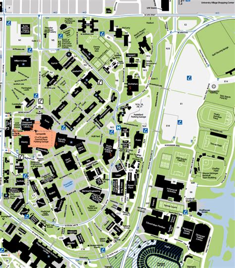 TCU Campus Map Printable