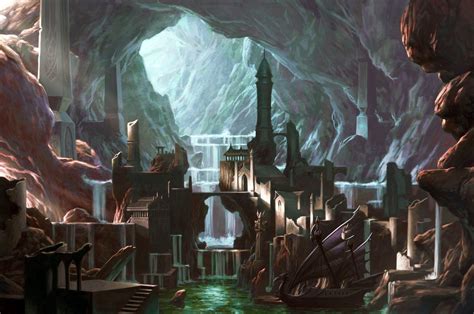 ArtStation - Explore | Dwarven city, Underground cities, Cave city