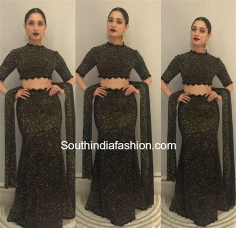 Tamannaah Bhatia in Sunaina Khera at Keshav and Veena's wedding – South India Fashion