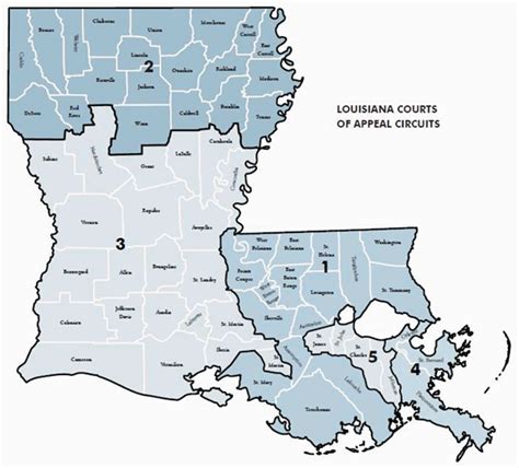 Louisiana Circuit Court Map