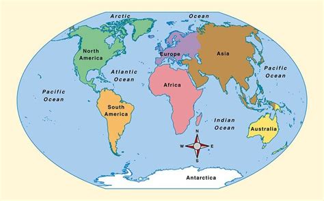 World Map, National Geographic | North asia, Arctic ocean, Indian ocean