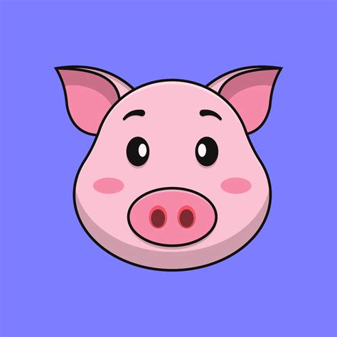 Cartoon Pig Face Clip Art