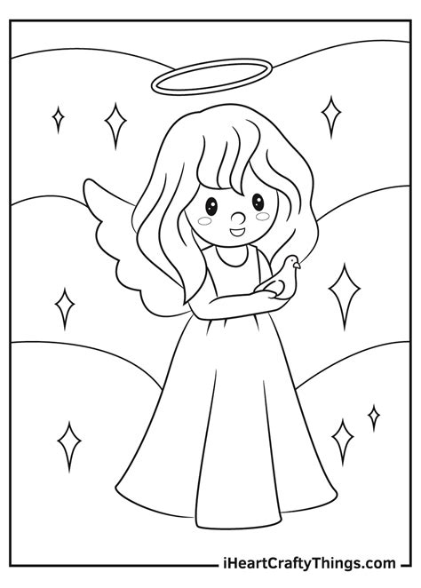 Free Coloring Pages Angels