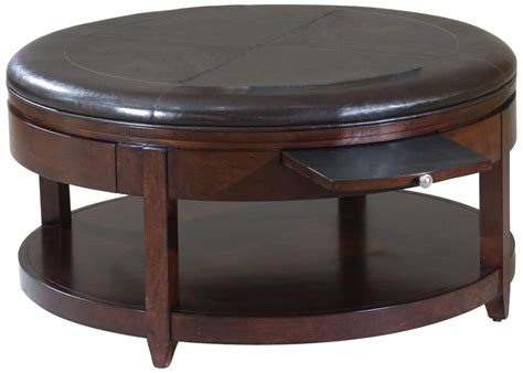 Leather Round Ottoman Coffee Table - Ideas on Foter
