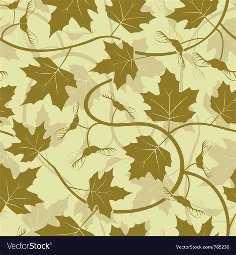 Maple leaf seamless background Royalty Free Vector Image