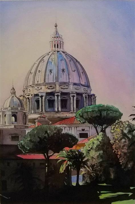 Saint Peter's Basilica Rome, Italy Painting by Stephen Sherbet ...