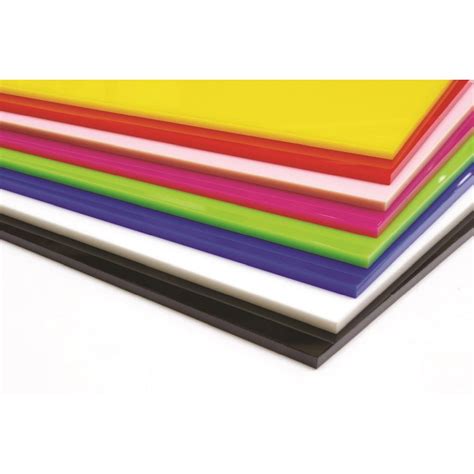 Cast Acrylic 3mm Sheets - 1000 x 500mm Assorted Pack of 8 | Assorted ...