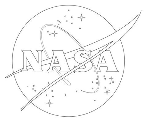 NASA Logo Coloring page | Free Printable Coloring Pages | Space coloring pages, Nasa drawing ...