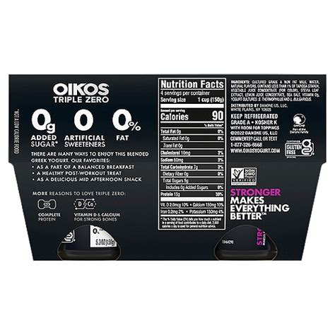 Oikos Triple Zero Nutritional Value | Besto Blog