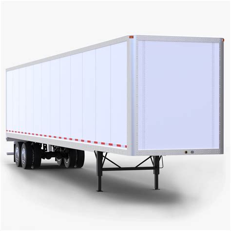 Dry Van Semi-trailer 53ft 3D Model $59 - .blend .fbx .max .obj - Free3D