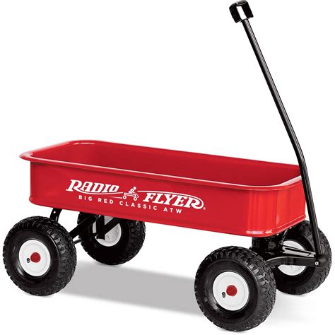 Radio Flyer, Big Red Classic ATW Wagon, All-Terrain Air Tires, Red - Walmart.com