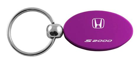 Sell Honda S2000 Purple Oval Metal Keychain Car Ring Tag Key Fob Logo ...