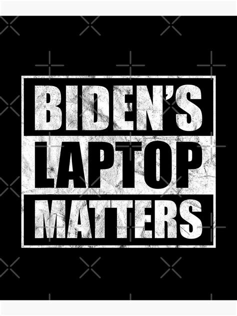 "Funny Hunter Biden Laptop Video Bidens Laptop Matters," Poster for Sale by RT-designer | Redbubble