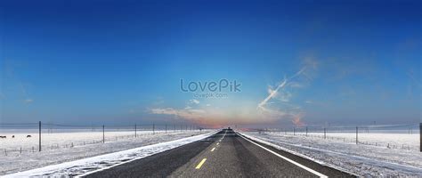 Highway In Heavy Snow Picture And HD Photos | Free Download On Lovepik