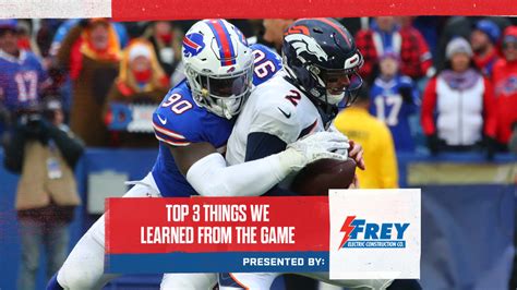 Top 3 things we learned from Bills vs. Broncos | Week 12