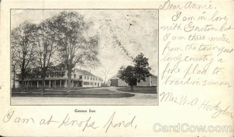 View of Groton Inn Massachusetts Postcard