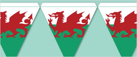 Early Learning Resources Welsh Flag Bunting