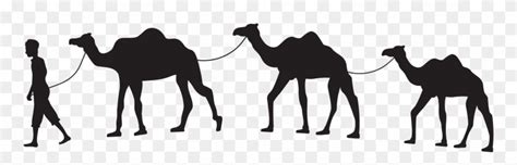 Download Camel Caravan Clip Art Png - Camel Silhouette Png Hd Transparent Png (#147914) - PinClipart