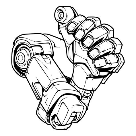 Premium Vector | Robot hand of a robot hand Robot hand