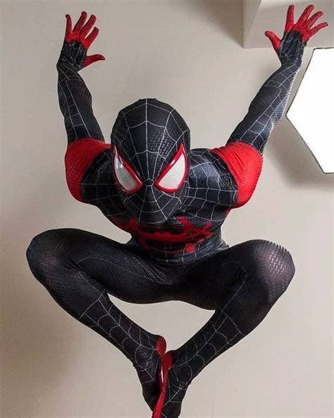 Miles Morales Spider-Man Cosplay Costume (Spider Verse Suit) in 2023 | Spiderman, Super hero ...