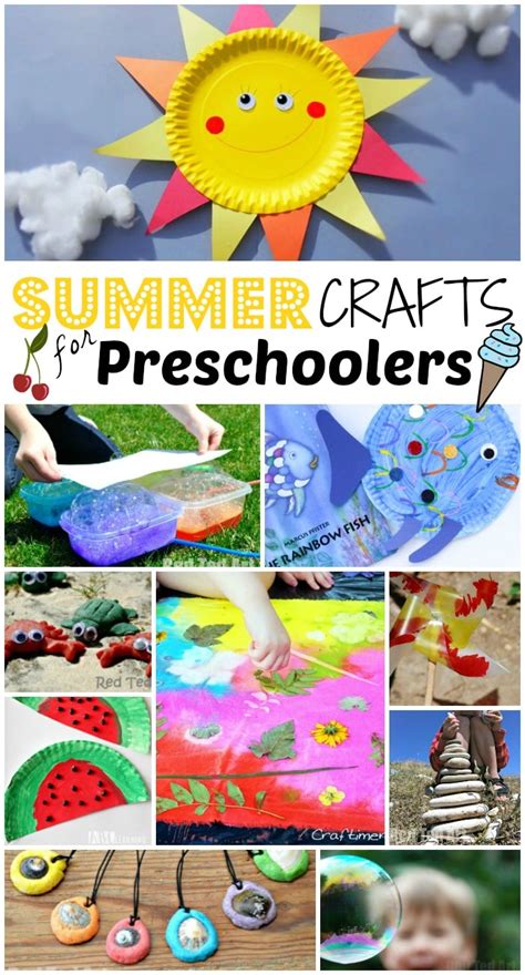 47 Summer Crafts for Preschoolers to Make this Summer! - Red Ted Art ...