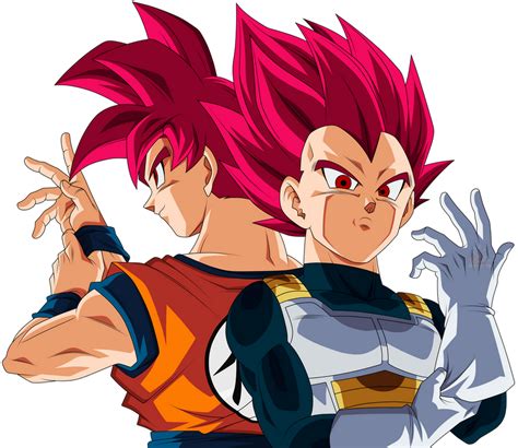 Goku and Vegeta [Super Saiyan God] by arbiter720 on DeviantArt Dragon ...