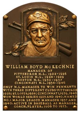 McKechnie, Bill | Hall of fame, Baseball history, Nationals baseball