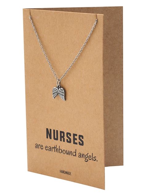 Myka Nurse Jewelry with Angel Wings Pendant - Quan Jewelry