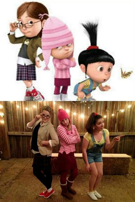 Halloween Costume: Despicable Me- Margo, Edith, and Agnus. # ...