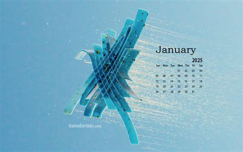 January 2025 Desktop Wallpaper Calendar - CalendarLabs