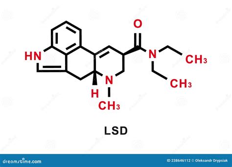 LSD Chemical Formula. LSD Chemical Molecular Structure. Vector Illustration Stock Vector ...