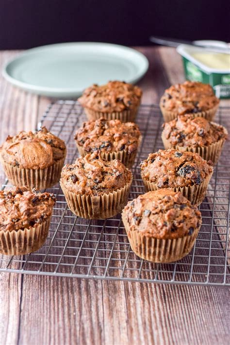 Date Nut Muffins - Moist and Hearty - Dishes Delish