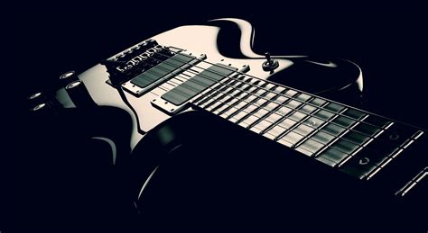 Electric Guitar Black and White #Music #Dark #Guitar #Music #Glossy # ...