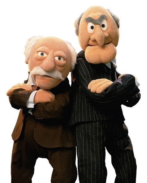 Statler and Waldorf share the stage left balcony box in the Muppet Theater, and the two delight ...