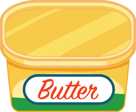 Butter package in cartoon style isolated 2790598 Vector Art at Vecteezy